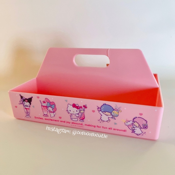 🧡 SOLD 🧡 Sanrio Characters Pink Storage Caddy - Picture 2 of 4